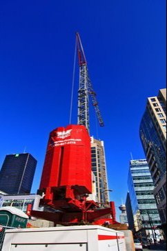 tower crane in vancouver, bc