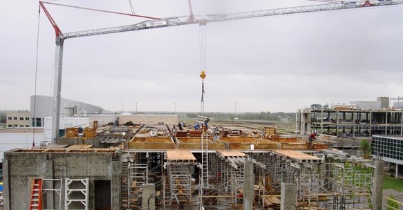 crane for tight job site