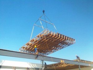 crane spreader bars placing trusses