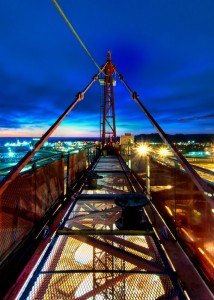Tower Crane Night Time Photo