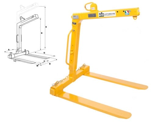 Auto Leveling Pallet Forks from Boscaro - Bigfoot Crane Company