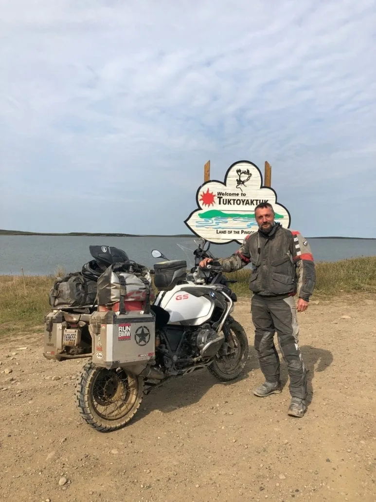 Ralf Notheis in Tuktoyaktuk, YT