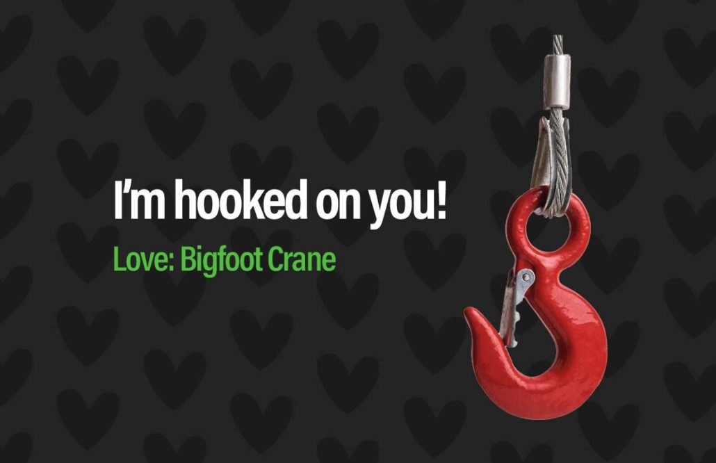 Bigfoot Crane Valentine's Day