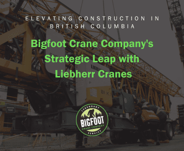 Elevating Construction in British Columbia: Bigfoot Crane Company's Strategic Lead with Liebherr 81 K.1