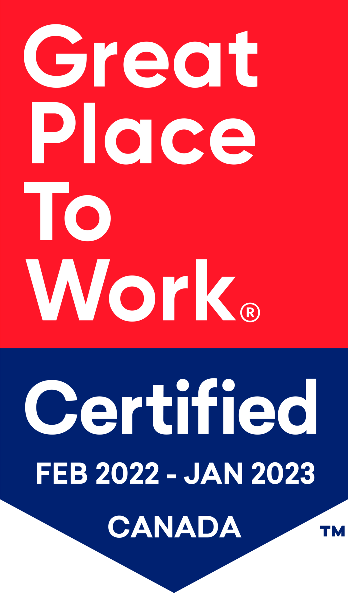 Certified Great Places To Work 2022 - 2023