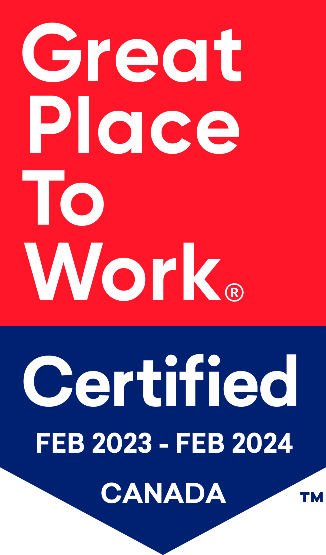 Certified Great Places To Work 2023 - 2024